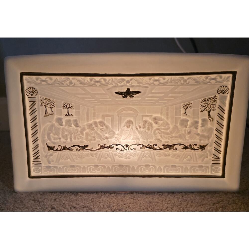 Vintage Home Style Collection Last Supper Night Light Tested Religious Decor